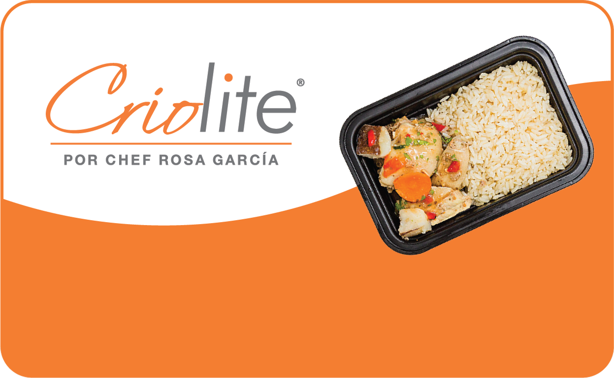 Plato de comida de la línea Criolite